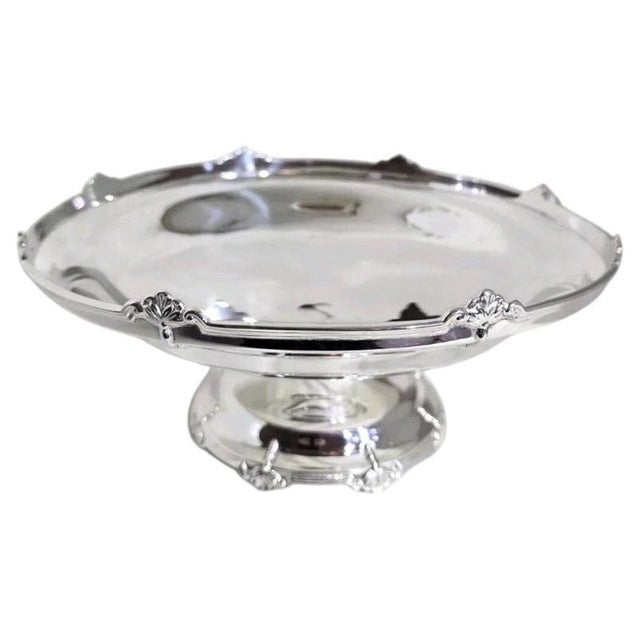 Antique Art Deco Sterling Silver Compotier from Walker & Hall, 1932 For Sale - Image 16 of 16