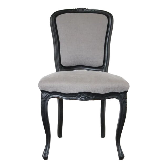 Black and Grey Neo Baroque Chair For Sale