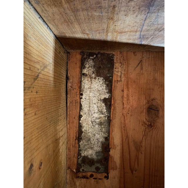 17th Century Bolognese Walnut Bookcase With Original Wire, Fabric Panels, Hidden Compartments & Working Locks For Sale - Image 10 of 14