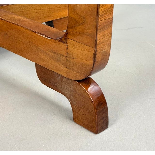1930s Art-Deco Small Folding Dining Table in Walnut, 1930s For Sale - Image 5 of 9