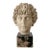 Vintage Boho Cast Marble Bust of Marcus Aurelius For Sale