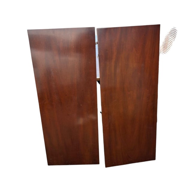 Classic Vintage Dining Table and Four Cane-Back Chairs For Sale In Philadelphia - Image 6 of 9