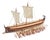 Handcrafted Ancient Greek Trireme Ship Model – Museum-Quality Wooden Galley for Historical Decor For Sale