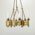 Dimensions: 35-1/4” H x 21-1/4” W x 21-1/4” D A stunning 6-light Gothic style brass chandelier from 19th century France....
