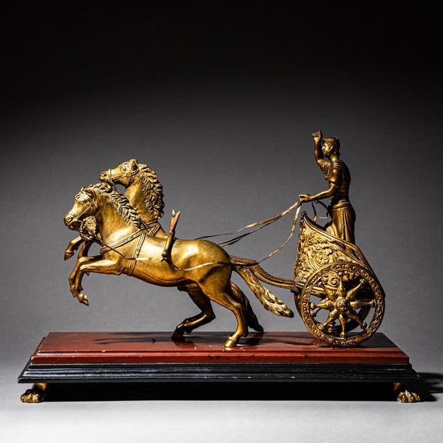 Chariot in Bronze, Italy, 1800s For Sale - Image 3 of 14
