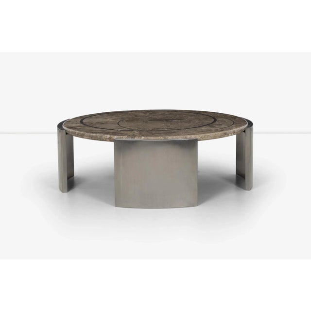 1980s Jay Spectre Custom Coffee Table For Sale - Image 5 of 10