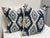 Design Plus Gallery presents a Pair of Thom Filicia Home Collection Pillows. The Rigi Ink pattern displays repeating...