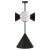 Black Axis Cone Pendant Light by Atelier Areti For Sale - Image 8 of 8