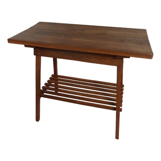 Vintage Dutch Oak Sidetable, 1930s For Sale