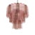 Fume and Pink Tronchi Murano Glass Chandelier by Simoeng For Sale - Image 6 of 8