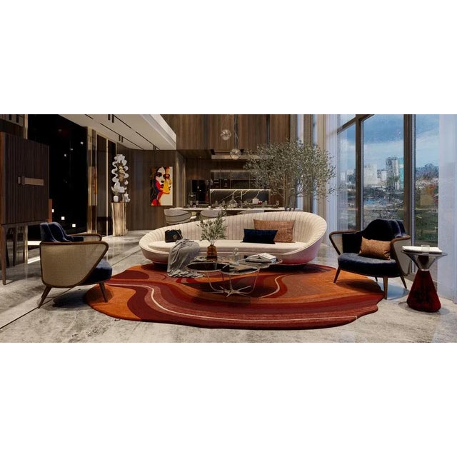 Brown Metamorphosis Armchair by Alma de Luce For Sale - Image 8 of 9