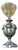 Art Deco French Amphora Table Lamp with Opaline Glass Globe attributed to Brandt, 1930s For Sale