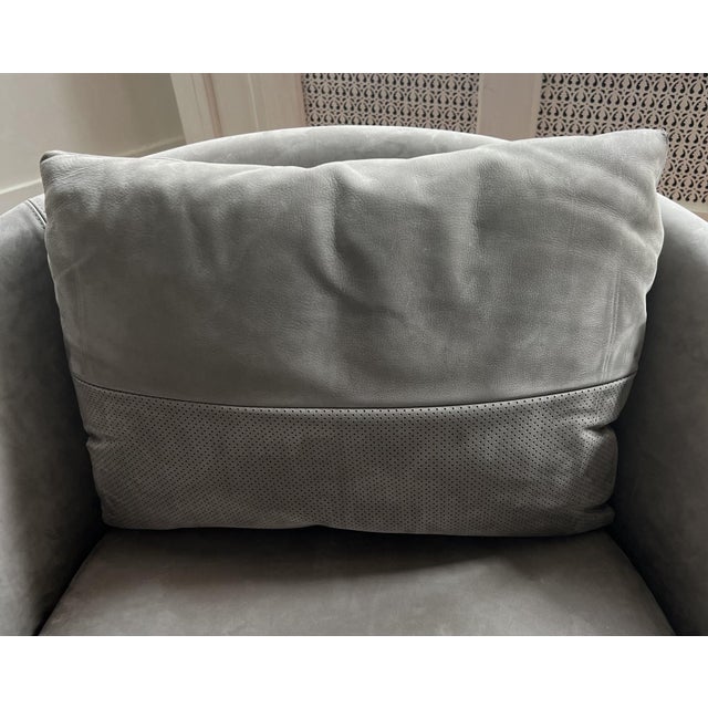 Yabu Pushelberg Pair of Heath Round Leather Armchairs for Linteloo For Sale - Image 10 of 13