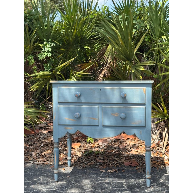 Add timeless charm and cottage-inspired character to your home with this vintage Lexington Furniture painted accent chest....