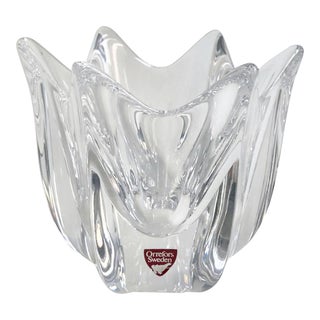 1970s Orrefors "Belle" Crystal Bowl For Sale