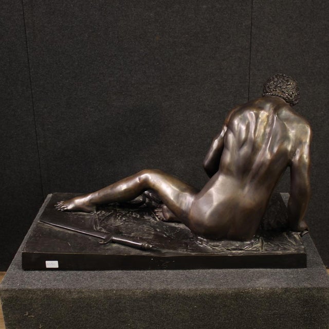 Italian Artist, Sculpture of Dying Gaul, 1920, Bronze For Sale - Image 6 of 13