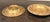 Metal Pair of Vintage Etched Solid Brass Ashtrays From India, 6.25” Dia. For Sale - Image 7 of 8