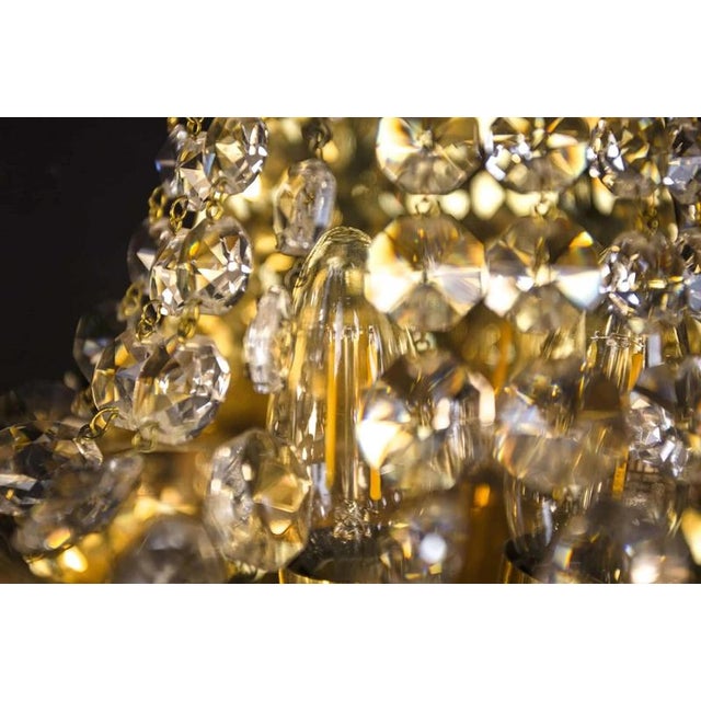 Crystal and Brass Wall Lamps, Set of 2 For Sale - Image 3 of 8