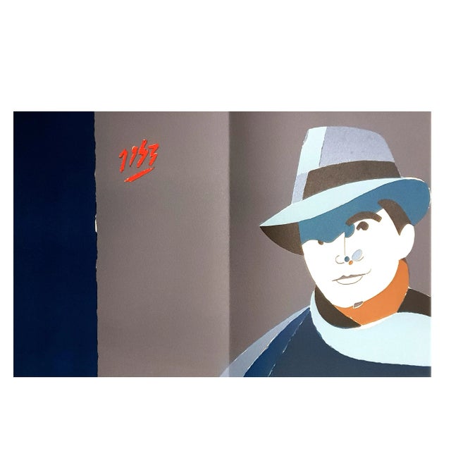 Eduardo Arroyo - Jean Moulin - Original Lithograph 1984 For Sale - Image 6 of 6