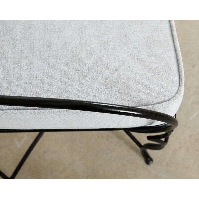 Set of Six Mario Papperzini Style Iron Garden Dining Chairs For Sale - Image 15 of 18