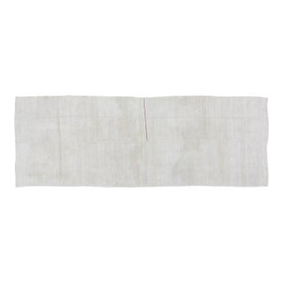 Vintage Turkish Anatolian Flatweave Hemp Rug, 3'8''x10'6'' For Sale