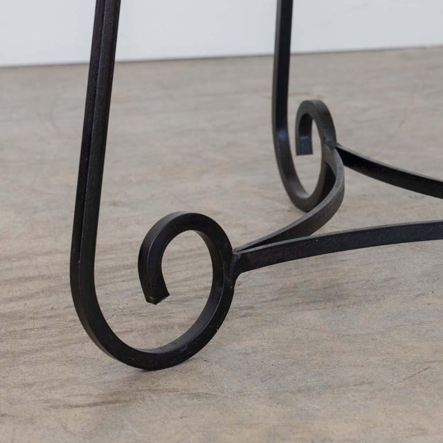 1920s 1920s French Scroll Iron and Glass Coffee Table For Sale - Image 5 of 12