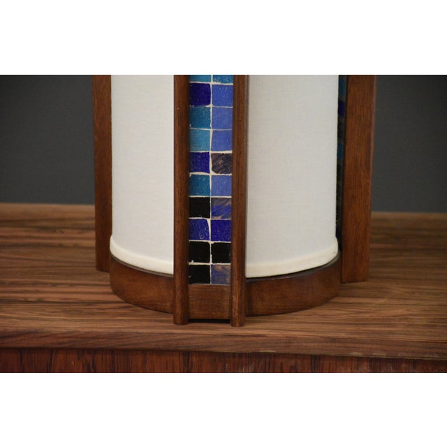 1960s 1960s John Keal Mosaic Tile Table Lamp for Modeline of California For Sale - Image 5 of 10
