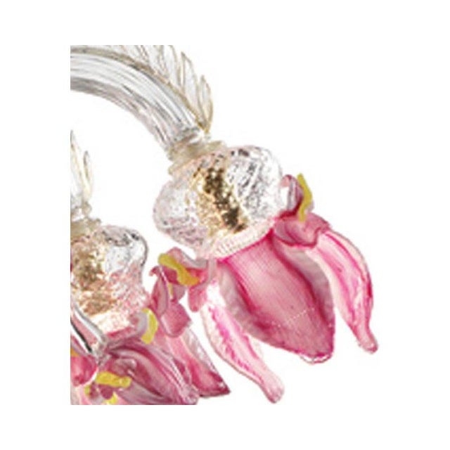 Venetian Pink Floreal Murano Glass Chandelier by Simoeng For Sale - Image 8 of 14