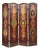 20th Century Four Panel Hand Painted Screen For Sale