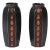 Pair of Art Deco Ceramic Vases W/ Geometric Motifs Signed Faincerie St Ghislain For Sale