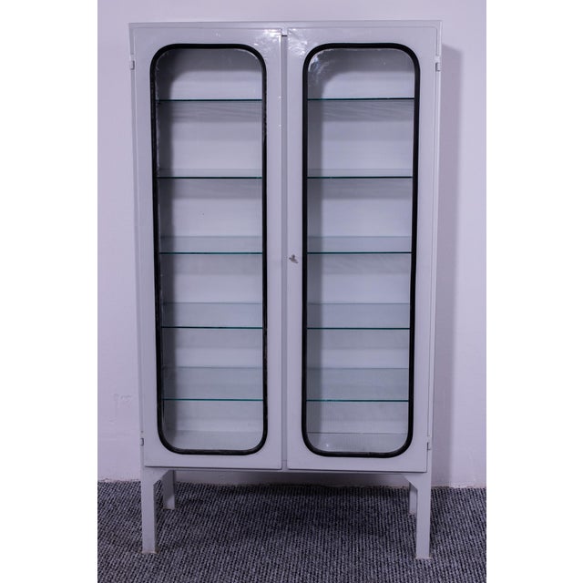 Industrial Metal Medicine Cabinet, 1970 For Sale - Image 3 of 5