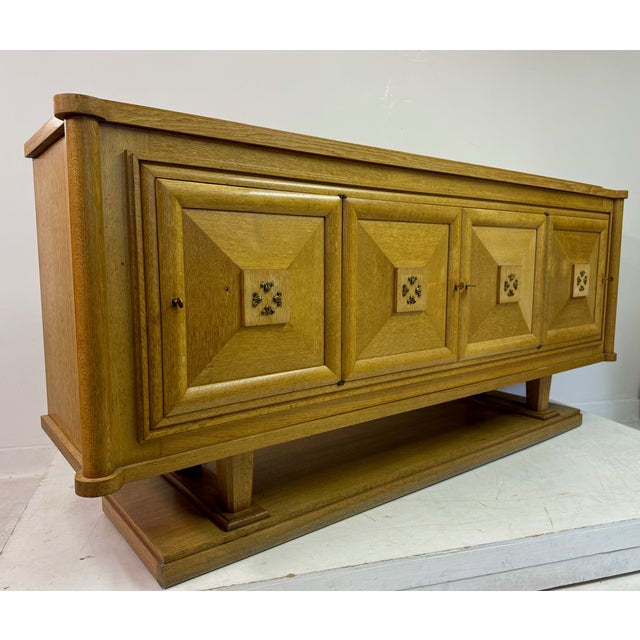 French Art Deco Oak Sideboard, 1930s For Sale - Image 10 of 18