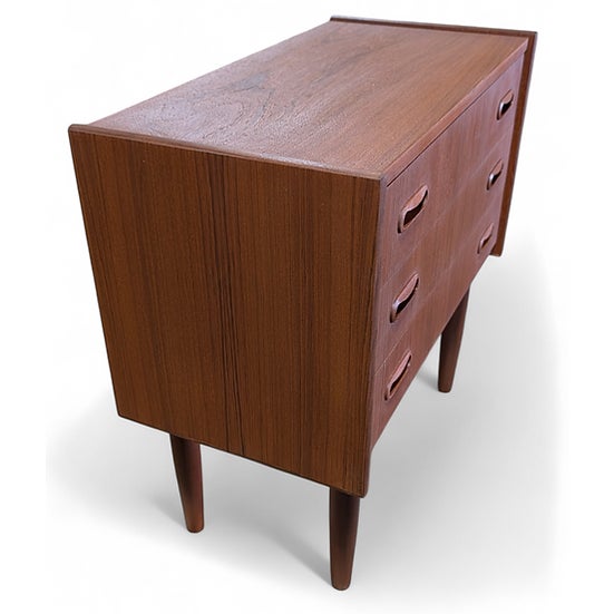 1950s Teak Nightstand For Sale - Image 4 of 4