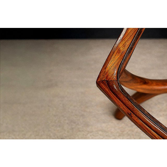 Wood Sculptural Coffee Table in Brazilian Caviúna Wood by Giuseppe Scapinelli, Brazil, 1950s For Sale - Image 7 of 11