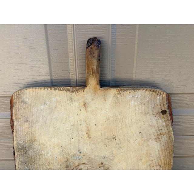 Late 19th Century Late 19th Century French Country Rustic Wooden Bread Board For Sale - Image 5 of 11