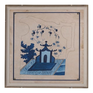 Winterthur for Port 68 Francis Pitcher IV Shadowbox Giclee Print For Sale