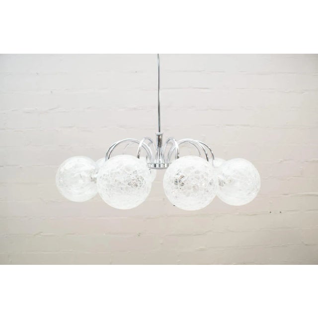 Orbital 10-Arm Chrome Hanging Lamp, 1960s For Sale - Image 12 of 12