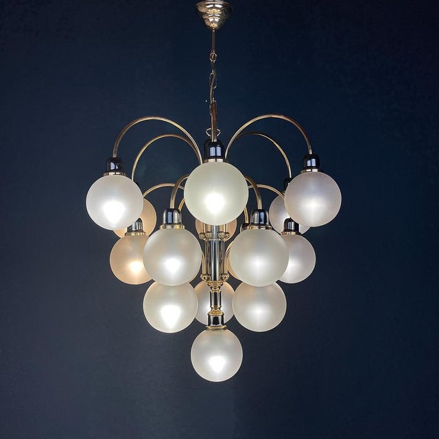 Modern Ball Chandelier from Orion, Austria, 1980s For Sale - Image 9 of 17