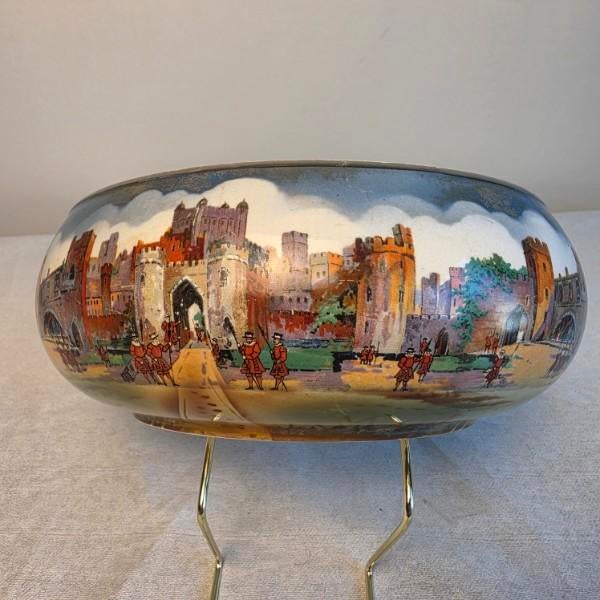 Curated 1930s Newhall Hanley "Tower of London" Ironstone Centerpiece For Sale - Image 15 of 16