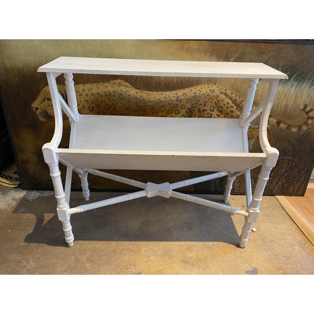 Wood English Style Console Table For Sale - Image 7 of 9