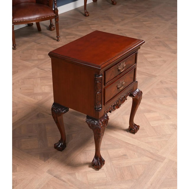 Niagara Furniture Chippendale Mahogany Night Stand For Sale - Image 6 of 12