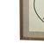 Wood 1970s Framed Modernist Abstract Line Drawing Face Portrait With Linen Mat For Sale - Image 7 of 10