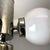 Metal Space Age Chandelier in Chromed Metal with 4 White Opaline Glass Globes, 1970s For Sale - Image 7 of 12