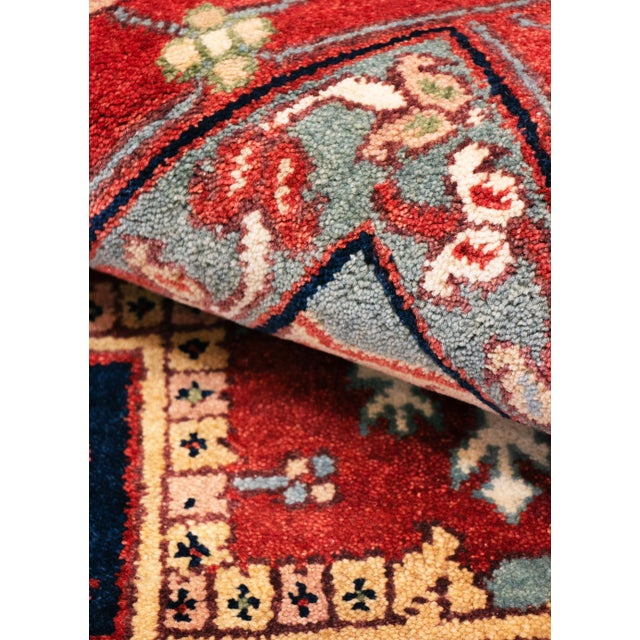 Serapi Wool Rust Area Rug- 4' 1'' X 6' 0'' For Sale - Image 4 of 7