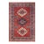 Shabby Chic Shirwan Rust/Blue Wool Rug - 4'6''x6'1'' For Sale