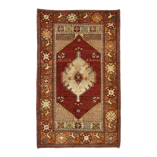 Vintage Turkish Oushak Rug - 03'10 X 06'02 | Chairish