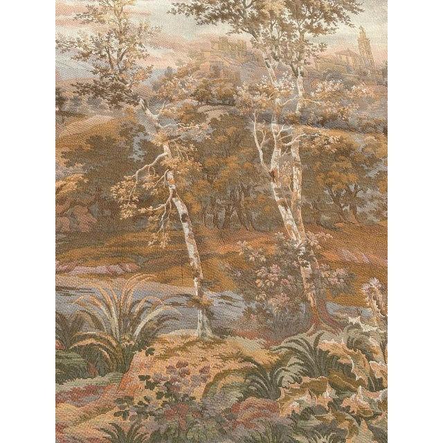 Vintage French Aubusson Style Jacquard Shepherds Tapestry, 1960s For Sale - Image 11 of 18