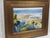 Late 20th Century Ray Simonini Mediterranean Village Oil Painting, Heavy Impasto, Blue & Gold For Sale - Image 15 of 18