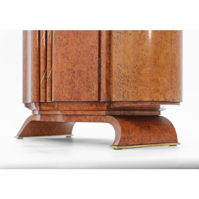 Fine Art Deco Amboyna Burr Table Top Cabinet, 1930s For Sale - Image 3 of 16