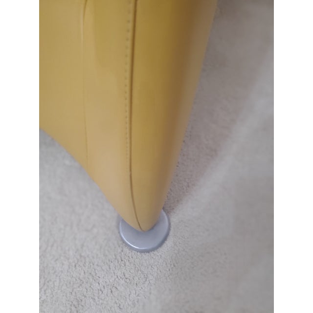 Modern Gerard Van Berg for Montis Lounge Chair in Yellow Leather For Sale - Image 9 of 10